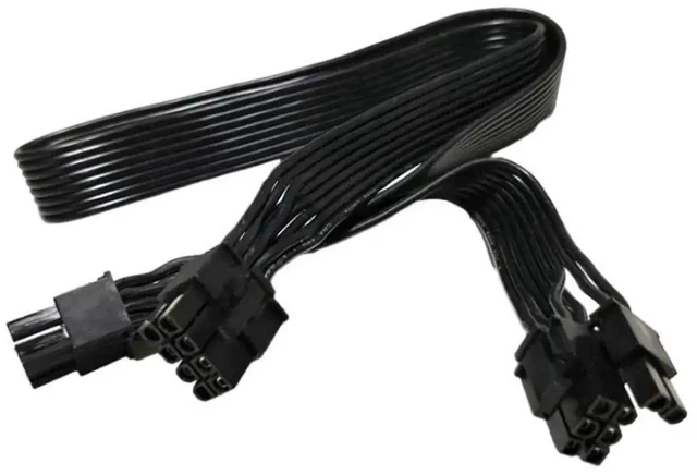 Alt view image 6 of 6 - Genuine SEASONIC FOCUS Dual 6+2Pin 8Pin PCIe VGA Power Cable for GM-850, GM-750, GM-650, GM-550, GM-500, GM-450 GOLD Modular PSU