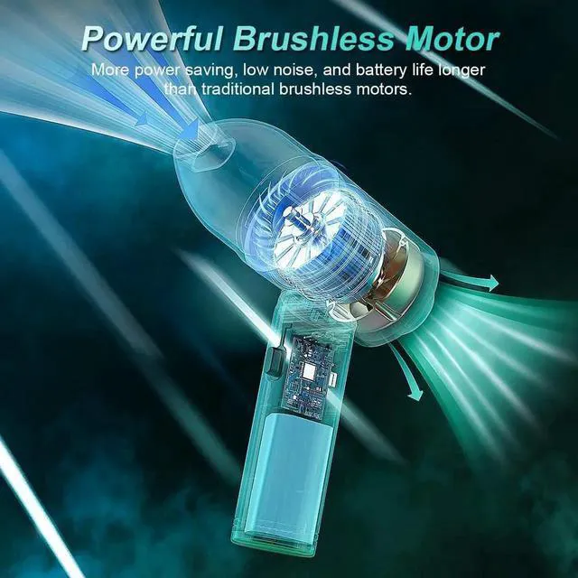 Alt view image 4 of 7 - Electric Compressed Air Duster & Vacuum, MECO Electric Air Blower, 4 in 1 Function Powerful 3-Gear to 90000RPM/12000PA Keyboard Cleaner, Rechargeable Cordless Air Duster for Computer/Car/Pet Hair