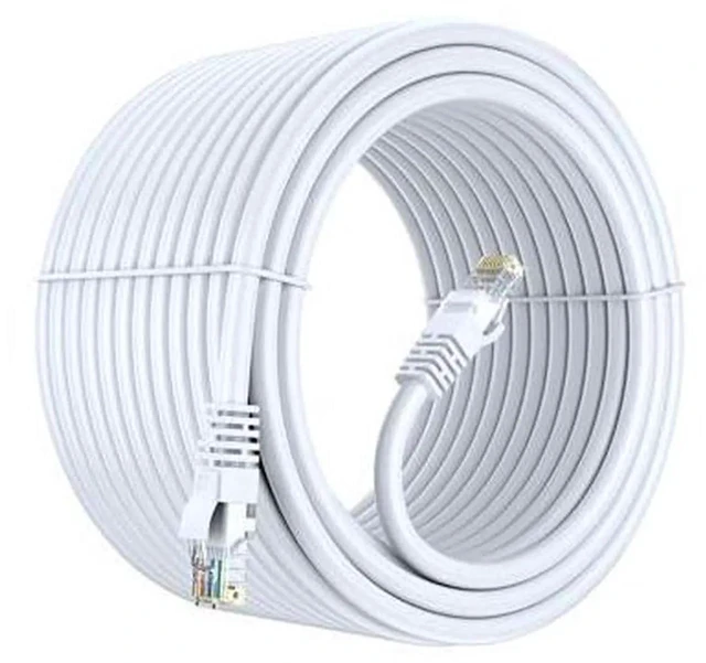Alt view image 7 of 7 - Maximm Cat 6 Ethernet Cable 150 Ft, 100% Pure Copper, Cat6 Cable LAN Cable, Internet Cable, Patch Cable and Network Cable - UTP (White) 150 Feet