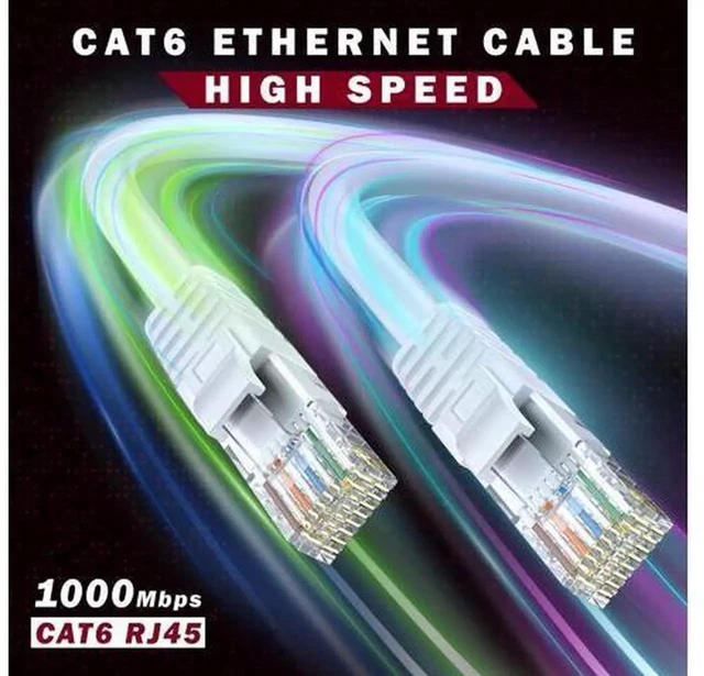 Alt view image 4 of 7 - Maximm Cat 6 Ethernet Cable 150 Ft, 100% Pure Copper, Cat6 Cable LAN Cable, Internet Cable, Patch Cable and Network Cable - UTP (White) 150 Feet