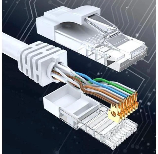 Alt view image 3 of 7 - Maximm Cat 6 Ethernet Cable 150 Ft, 100% Pure Copper, Cat6 Cable LAN Cable, Internet Cable, Patch Cable and Network Cable - UTP (White) 150 Feet