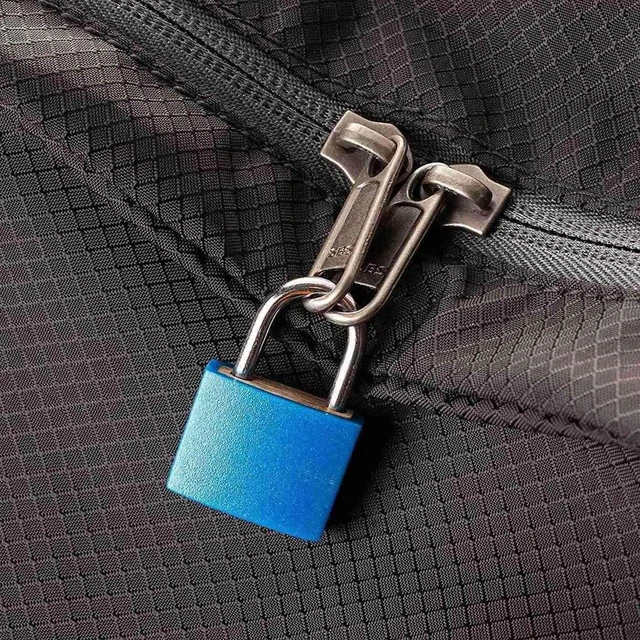 Alt view image 6 of 6 - 8 Pack Locks Small Padlock with Key Luggage Gym Locker Lock Mini Colorful Padlock for Outdoor School Home B