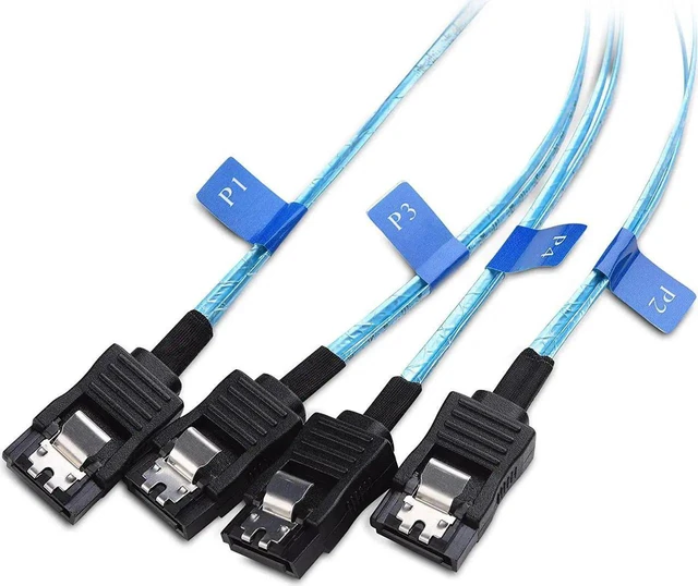 Main image of Cable Matters Internal Mini SAS to SATA Reverse Breakout Cable (SFF-8087 to SATA) 1.6 Feet