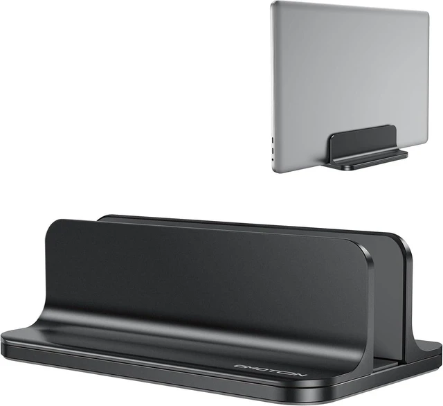 Main image of Vertical Laptop Stand Holder, Adjustable Dock for MacBook, Black