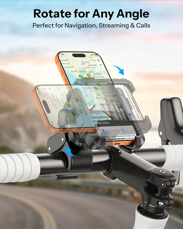 Alt view image 6 of 7 - BK01 Anti-Vibration Bike Phone Mount, Quick Lock for Riders