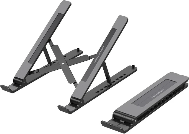 Alt view image 3 of 7 - Portable Laptop Stand, OMOTON Laptop Stand for Desk Ergonomic 7-Levels Angles Adjustable Computer Stand, ABS Laptop Riser Holder Compatible with All Laptops and iPad(10-15.6")
Visit the OMOTON Store