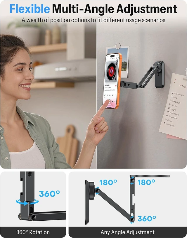 Alt view image 5 of 7 - Magnetic Phone Mount for Tripod Camera with Arca Base Cold Shoe 1/4