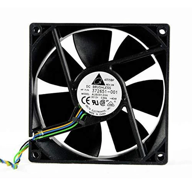 Main image of AUB0912VH Delta 12V 90mm Fan, 12V 0.60A 9025 4-pin Cooling Fan