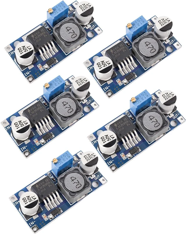 Main image of 5 Pack LM2596 DC to DC Buck Converter 3.0-40V to 1.5-35V Adjustable Voltage Regulator Electronic Voltage Stabilizer Power Supply Step Down Module