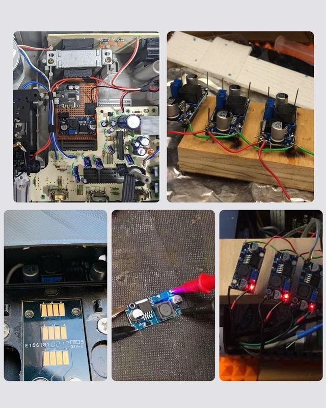 Alt view image 5 of 7 - 5 Pack LM2596 DC to DC Buck Converter 3.0-40V to 1.5-35V Adjustable Voltage Regulator Electronic Voltage Stabilizer Power Supply Step Down Module