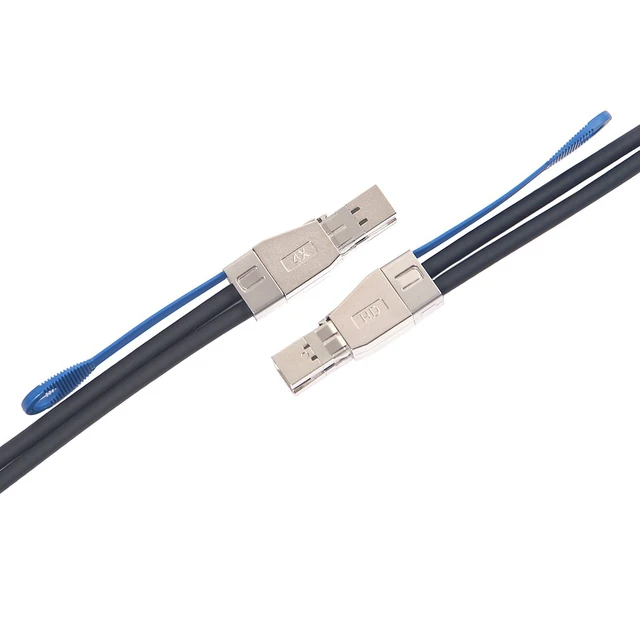 Alt view image 6 of 7 - 10Gtek SFF-8644 to SFF-8644 12G Mini SAS HD Cable, 100-Ohm, 1m/3.3ft