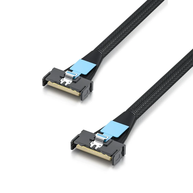 Alt view image 5 of 5 - 10Gtek PCIe Gen5 MCIO to MCIO 8X Cable, SFF-TA-1016 74Pin 85-ohm, Server Storage Cable for NVMe Backplanes, HBAs, All-Flash Arrays, 0.75~0.8m(2.46~2.62ft)