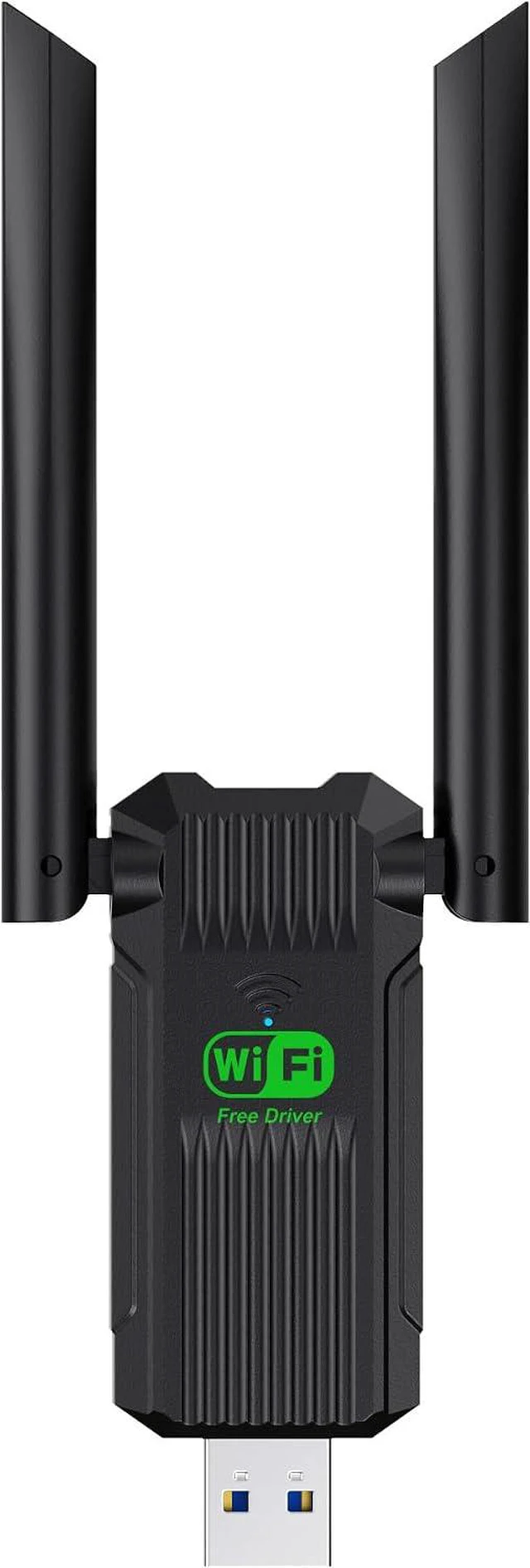 Main image of WiFi Adapter for Desktop PC,1300Mbps WiFi USB 3.0 Dual Band 5G/2.4G Wireless Network Adapter for Desktop Laptop PC, Dual 2dBi Antennas,Supports Windows 11/10/8.1/8/7