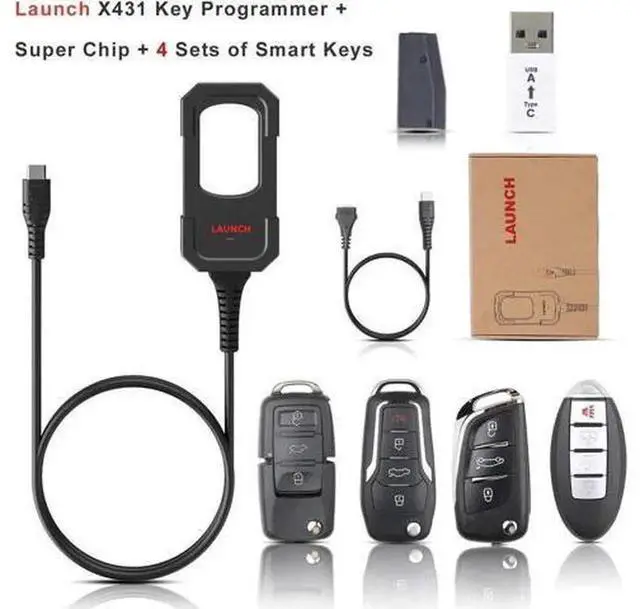 Alt view image 6 of 6 - Launch X431 IMMO Key Programmer Remote Maker for Remote & Chip Generation with Super Chip and 4pcs of Smart Keys