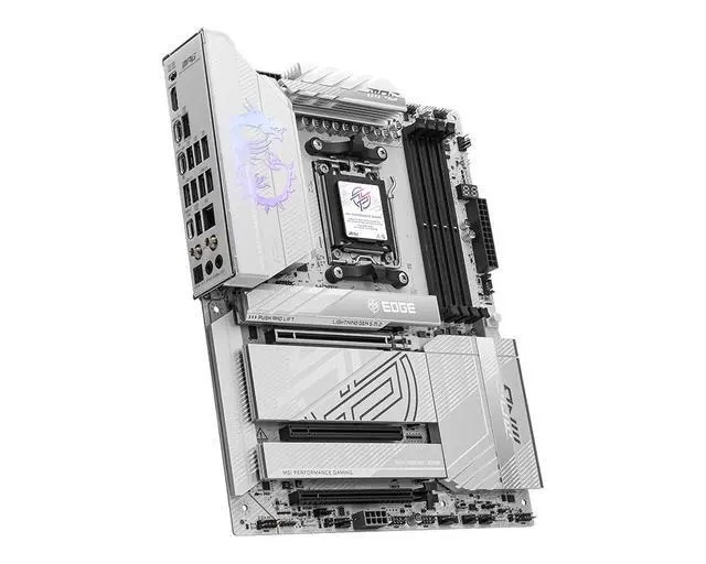 Alt view image 5 of 5 - MSI MPG X870E EDGE TI WIFI Blade Titanium Motherboard Supports CPUs 9850X3D/9950X3D2/9800X3D (AMD X870E/AM5 Socket)