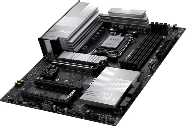 Alt view image 3 of 5 - MSI PRO X870E-P WIFI AM5 AMD X870E ATX Motherboard, Supports Ryzen 9 9950X3D / 9850X3D / 7 9800X3D / 7800X3D Processors, DDR5, PCIe 5.0, Wi-Fi 7