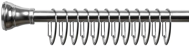 Alt view image 3 of 7 - Utopia Alley Rust-Proof Zinc Shower Curtain Hooks with Clasp Closure, Shower Hooks Hangers for Bathroom, Kitchen Utensils, Curtains, Clothing, Towels etc - Set of 12, Chrome