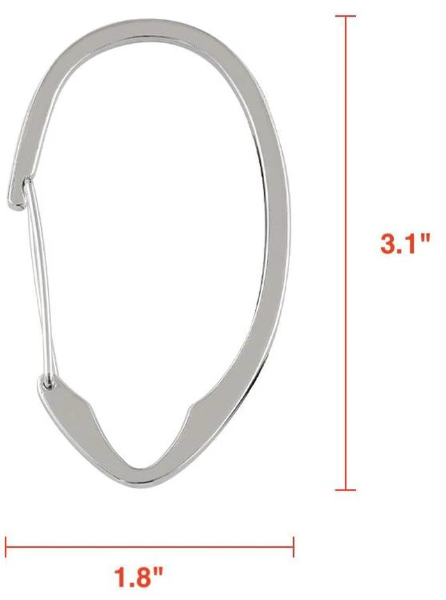 Alt view image 7 of 7 - Utopia Alley Rust-Proof Zinc Shower Curtain Hooks with Clasp Closure, Shower Hooks Hangers for Bathroom, Kitchen Utensils, Curtains, Clothing, Towels etc - Set of 12, Chrome