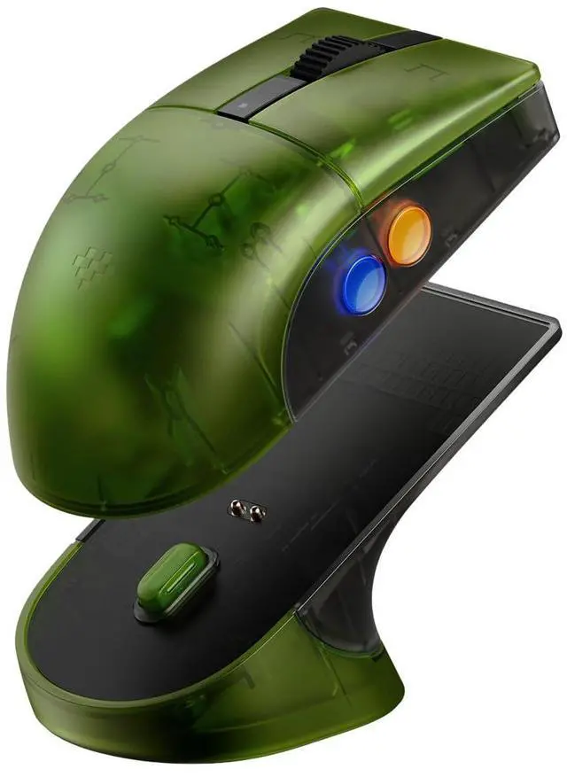 Main image of Retro R8 Mouse with Charging Dock, PAW 3395 Optical Sensor DPI 26K, 4K Polling Rate, Programmable Buttons, Kailh Sword GM X Micro Switches, Ambidextrous - Xbox Edition (Officially Licensed)