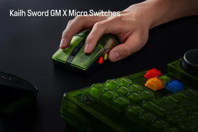 Alt view image 5 of 7 - Retro R8 Mouse with Charging Dock, PAW 3395 Optical Sensor DPI 26K, 4K Polling Rate, Programmable Buttons, Kailh Sword GM X Micro Switches, Ambidextrous - Xbox Edition (Officially Licensed)