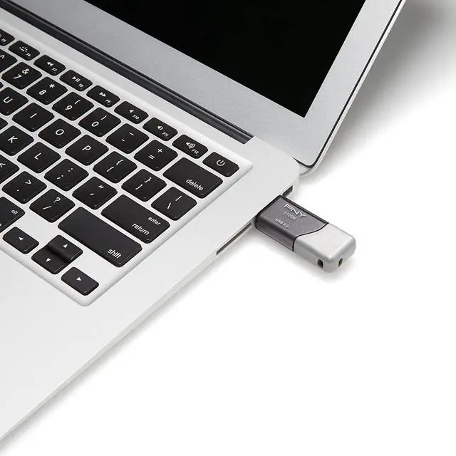 Alt view image 3 of 4 - 512GB Turbo Attache 3 USB 3.2 Flash Drive 100MB/s, Silver (Pack of 1)