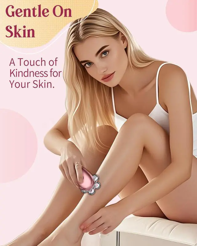 Alt view image 2 of 6 - Electric Razors for Women, 7D Electric Shaver for Women, Cordless Facial Hair Removal Trimmer for Women's Face, Waterproof Ladies Shaver for Arms, Underarms, Peach Fuzz, Sensitive Skin