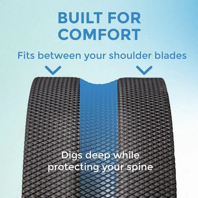 Alt view image 3 of 6 - Wheel Foam Roller Targeted Back & Neck Relief, Lumbar Spine Stretcher, Spinal Decompression Back Stretcher, Massage Roller with Density Foam for Physical Therapy, Supports 500lbs, 4-Pack Black