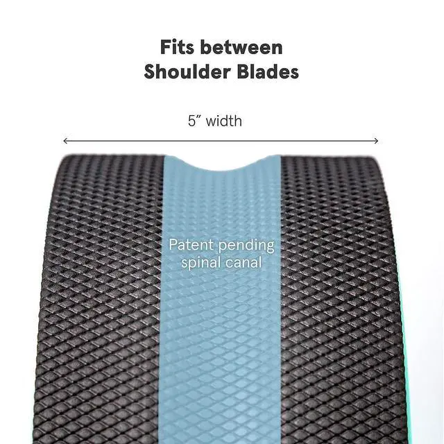 Alt view image 4 of 6 - Wheel Foam Roller - Targeted Back & Neck Pain Relief, Muscle Massage, Trigger Point Therapy, High-Density Foam Tool for Physical Therapy, Stretching & Exercise, 500lbs Capacity, 12-Inch Mint