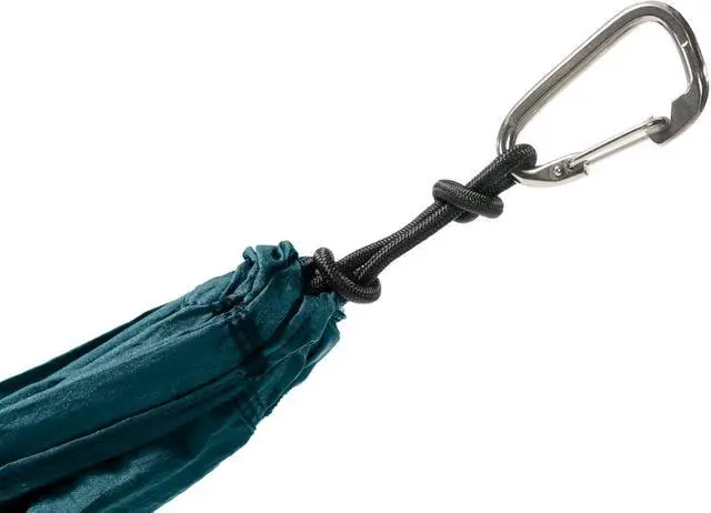 Alt view image 4 of 7 - TravelNest Hammock & Straps Combo - Portable Hiking and Camping Hammock with Straps Included - Travel Hammock for Camping, Hiking, Backpacking, a Festival, or The Beach - Marine