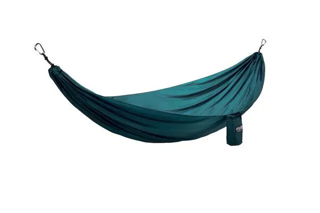 Alt view image 3 of 7 - TravelNest Hammock & Straps Combo - Portable Hiking and Camping Hammock with Straps Included - Travel Hammock for Camping, Hiking, Backpacking, a Festival, or The Beach - Marine