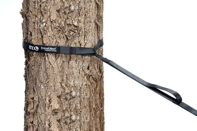 Alt view image 7 of 7 - TravelNest Hammock & Straps Combo - Portable Hiking and Camping Hammock with Straps Included - Travel Hammock for Camping, Hiking, Backpacking, a Festival, or The Beach - Marine