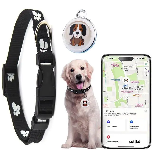 Main image of Dog Tracker-GPS Dog Collar-GPS Tracker for Dogs-Pet Tracker for Dogs | Android and iOS Universal | No Monthly Fee | Waterproof | Works with Any Collar