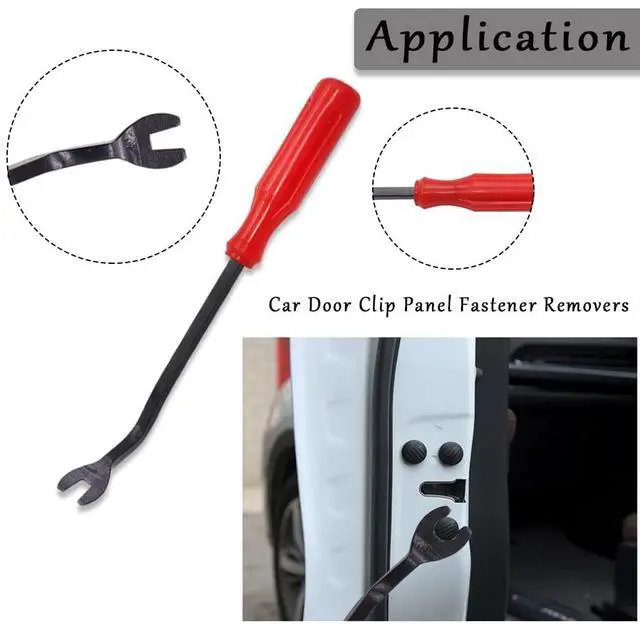 Alt view image 4 of 5 - 2 Pcs Red Clip Removal Tool, Pliers Fastener, Set Auto Trim Removal Tool Pry Tool For removing auto door panel and instrument panel