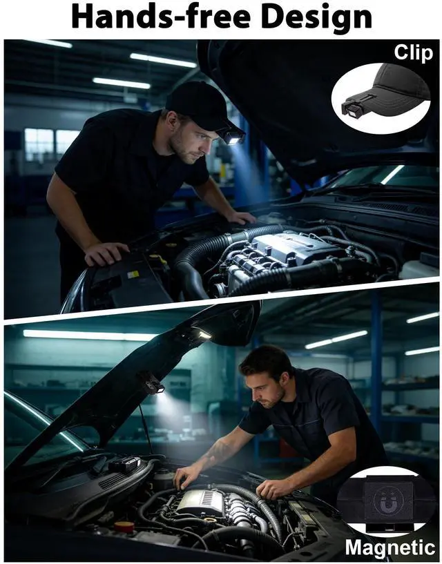 Alt view image 6 of 7 - 2Pcs G5 EDC Flashlight Rechargeable,400 Lumens Dual Light Super Bright Mini EDC Flashight,1200mAh Portable Magnetic & Clip On Flat Pocket Flashlights,Keychain Flashlight for Outdoor Home Emergencies