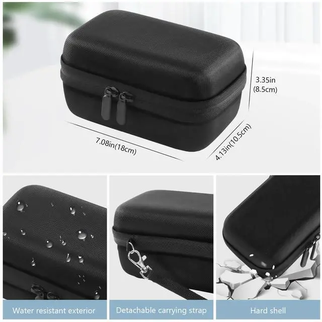 Alt view image 6 of 7 - Travel Case for NeilMed Sinus Rinse Packets, Carrying Bag for Maoever Neti Pot Nasal Rinse, Portable Case for Sinus Rinse Bottle and Nasal Wash Salt Packets or Nose Cleaner Kit -Black