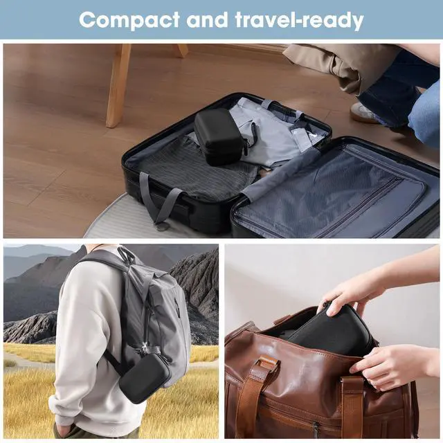 Alt view image 7 of 7 - Travel Case for NeilMed Sinus Rinse Packets, Carrying Bag for Maoever Neti Pot Nasal Rinse, Portable Case for Sinus Rinse Bottle and Nasal Wash Salt Packets or Nose Cleaner Kit -Black