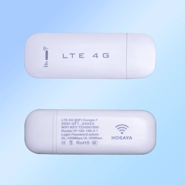 Alt view image 2 of 7 - HOSAYA Portable WiFi 4G WiFi Router with SIM Card Slot LTE USB WiFi Modem High Speed Portable Travel Hotspot Mini Router Unlocked 4G dongle Plug and Play for Cars for Powerbank for Traveling
