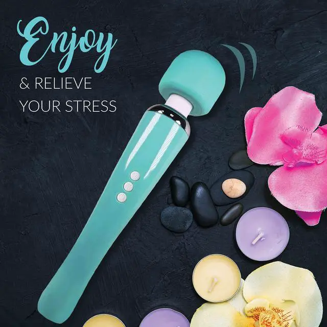 Alt view image 5 of 7 - Therapeutic Cordless Massager - Powerful Massage Tool Handheld 8 Speeds 20 Patterns - Rechargeable Hand Massagers for Sore Muscles - Hand Held Massage Tool for Neck & Back
