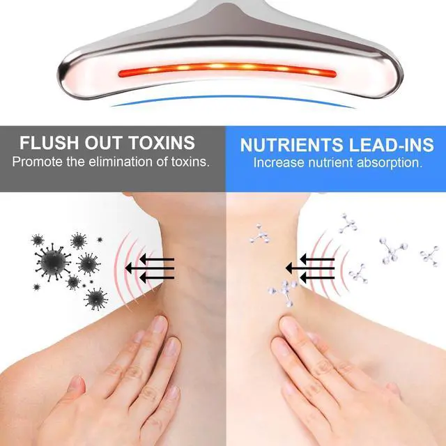 Alt view image 3 of 7 - 3-Color Light Therapy Facial Sculpting Tool For Refreshed-Looking Skin & Jawline Care Daily Beauty Ritual Device Rechargeable Face Massager for Women