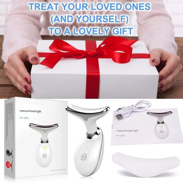 Alt view image 7 of 7 - 3-Color Light Therapy Facial Sculpting Tool For Refreshed-Looking Skin & Jawline Care Daily Beauty Ritual Device Rechargeable Face Massager for Women