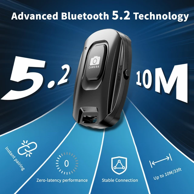 Alt view image 3 of 7 - 2 Pack Rechargeable Wireless Camera Remote Shutter for Smartphones | Bluetooth Phone Remote Control,Selfie Button for Photos and Videos Charging Cable and Wrist Strap Included