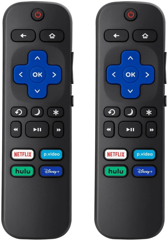 Main image of (Pack of 2) Replacement Remote Control Compatible for Roku TV,for TCL Roku/for Hisense Roku/for Onn Roku(Not for Roku Stick,Box and Players)