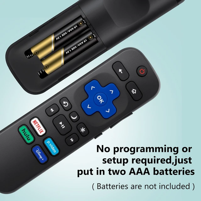 Alt view image 6 of 7 - (Pack of 2) Replacement Remote Control Compatible for Roku TV,for TCL Roku/for Hisense Roku/for Onn Roku(Not for Roku Stick,Box and Players)
