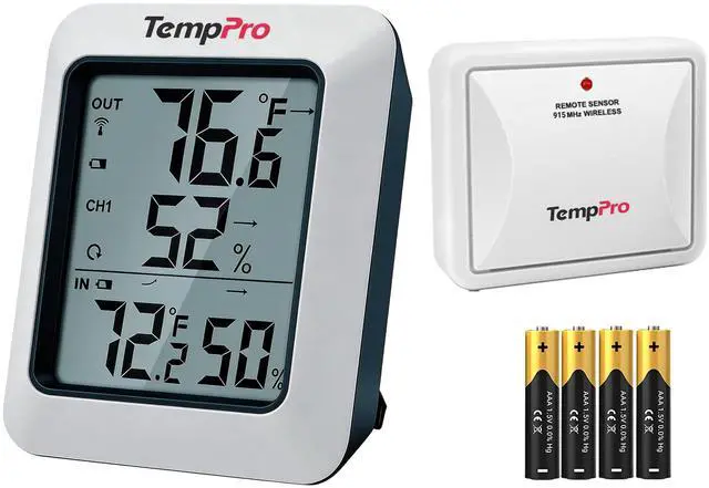 Main image of TP60 Digital Hygrometer Outdoor Thermometer Wireless Temperature and Humidity Gauge Monitor Room Thermometer with 500ft/150m Range Humidity Meter Temperature Indicators (Previously ThermoPro)