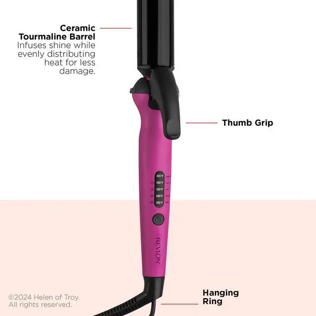 Alt view image 2 of 7 - Easy Heat - 1 1/4" Precision Curling Iron