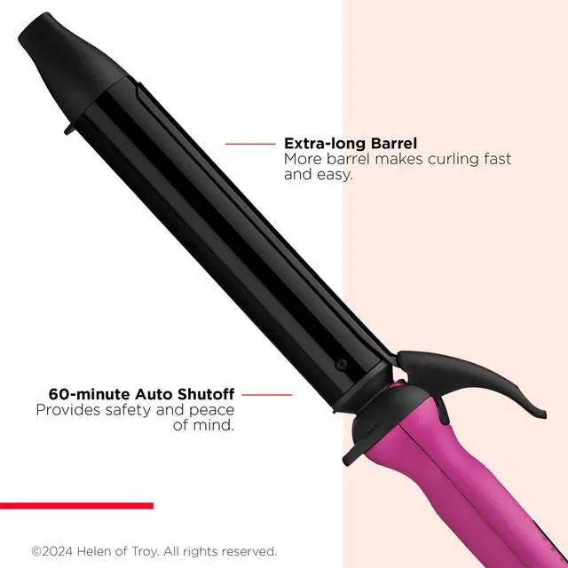 Alt view image 3 of 7 - Easy Heat - 1 1/4" Precision Curling Iron