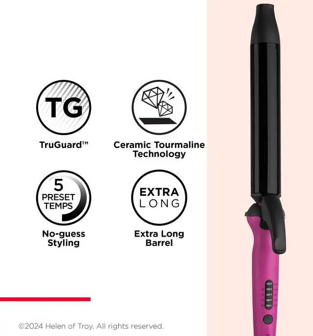 Alt view image 6 of 7 - Easy Heat - 1 1/4" Precision Curling Iron