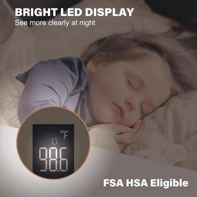 Alt view image 7 of 7 - No-Touch Forehead Thermometer for Adults and Kids, Non-Contact Digital Baby Thermometer for Infants/Newborns, Medical Grade Touchless Temporal Thermometer for Fever