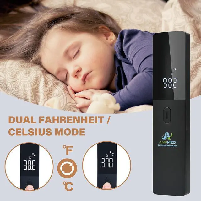 Alt view image 6 of 7 - No-Touch Forehead Thermometer for Adults and Kids, Non-Contact Digital Baby Thermometer for Infants/Newborns, Medical Grade Touchless Temporal Thermometer for Fever
