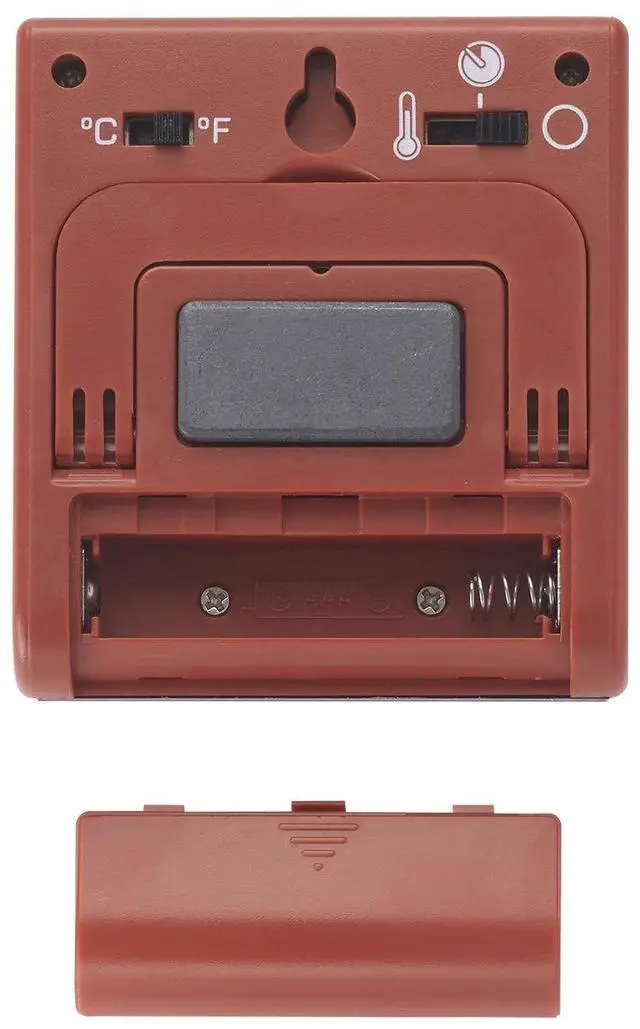 Alt view image 3 of 6 - Instant Read Wired Probe Digital Meat Food Grill BBQ Cooking Kitchen Thermometer with Timer Alarm, Red